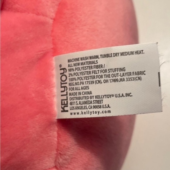 Squishmallows pink xoxo elephant plushy - Picture 2 of 3